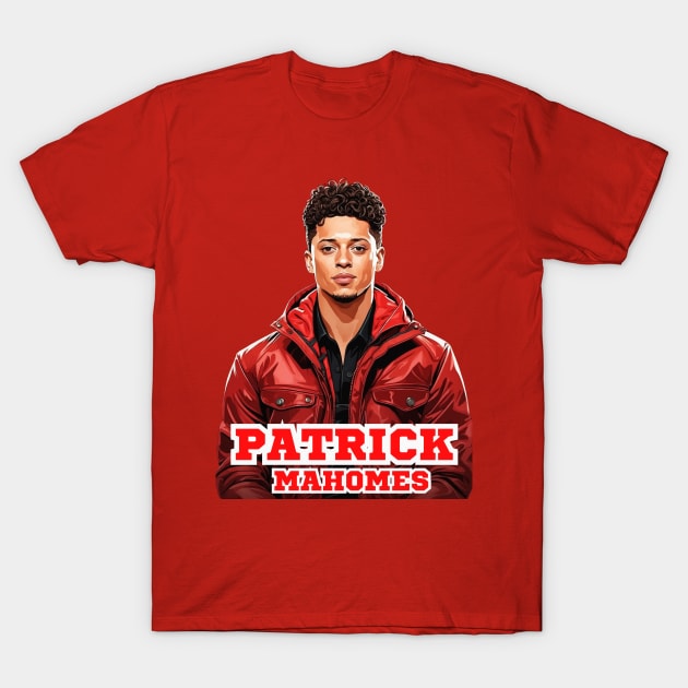 Patrick Mahomes T-Shirt by Charlie Dion